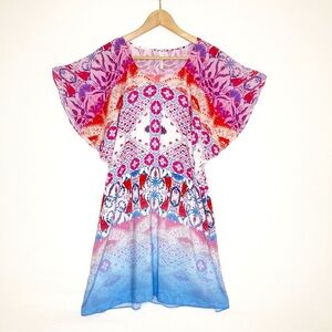 Seafolly Australia graphic, print, ombre hem dress